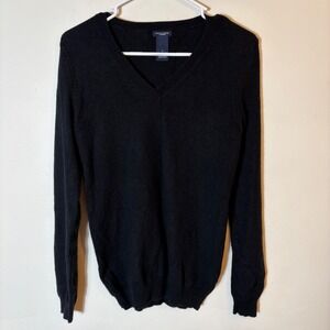 Magaschoni Cashmere Black‎ V-Neck Sweater Size Small